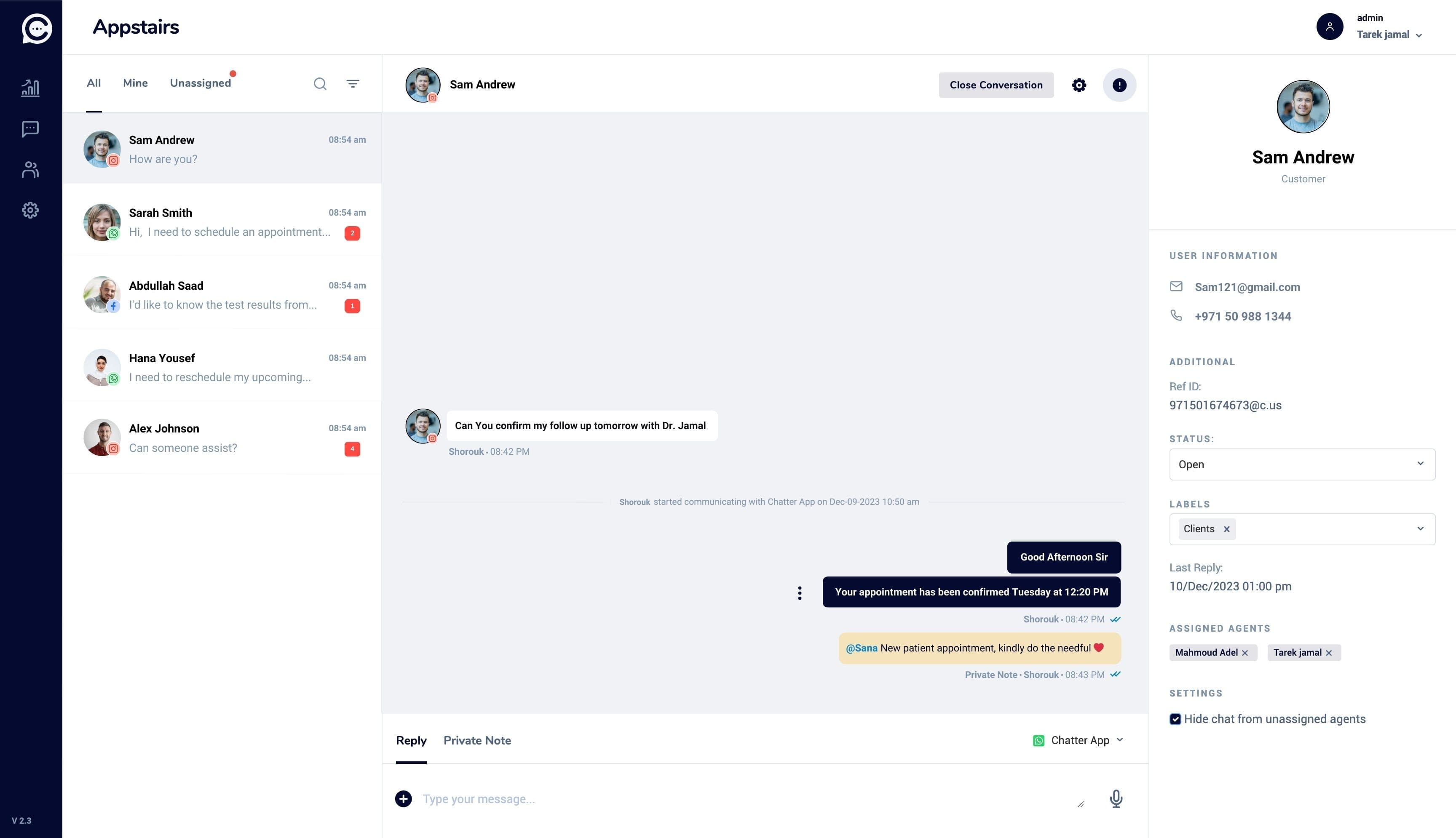 Chatter AI – Omnichannel Chatbot & Inbox