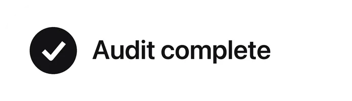 Business audit complete
